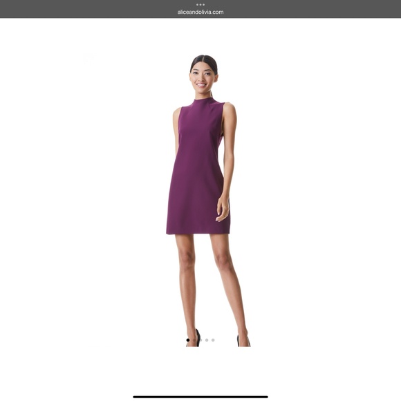 Alice + Olivia Purple Sleeveless Dress - Picture 2 of 6